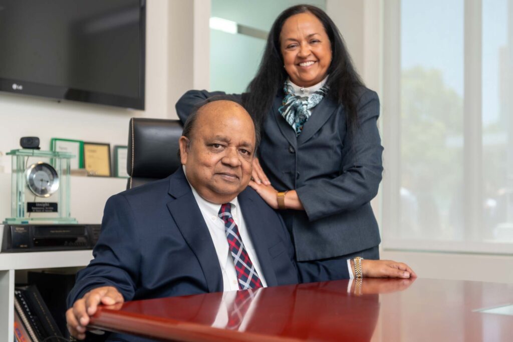 Sunil Garg and Anju Garg in office